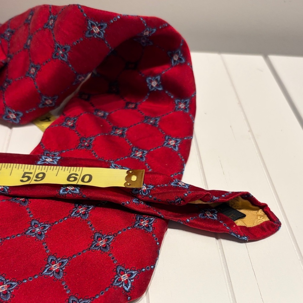 Robert Talbott Red Patterned Extra-long Silk Tie - image 5